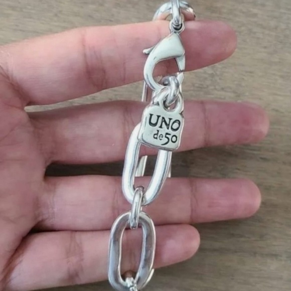 Uno de 50 Bracelet - AWESOME - Silver - Size M - Made in Spain - Picture 6 of 14